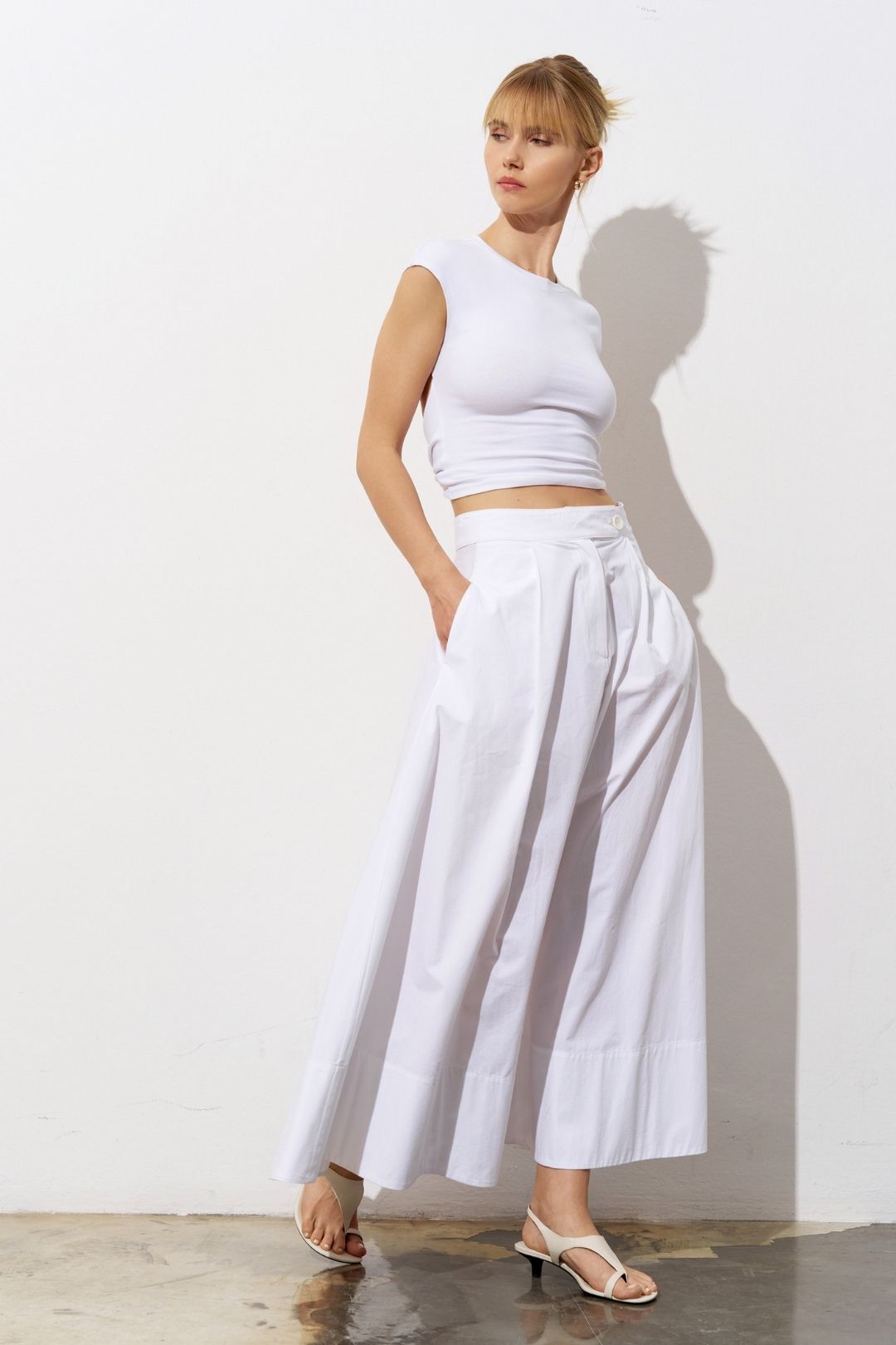 Maren Poplin Maxi Etek